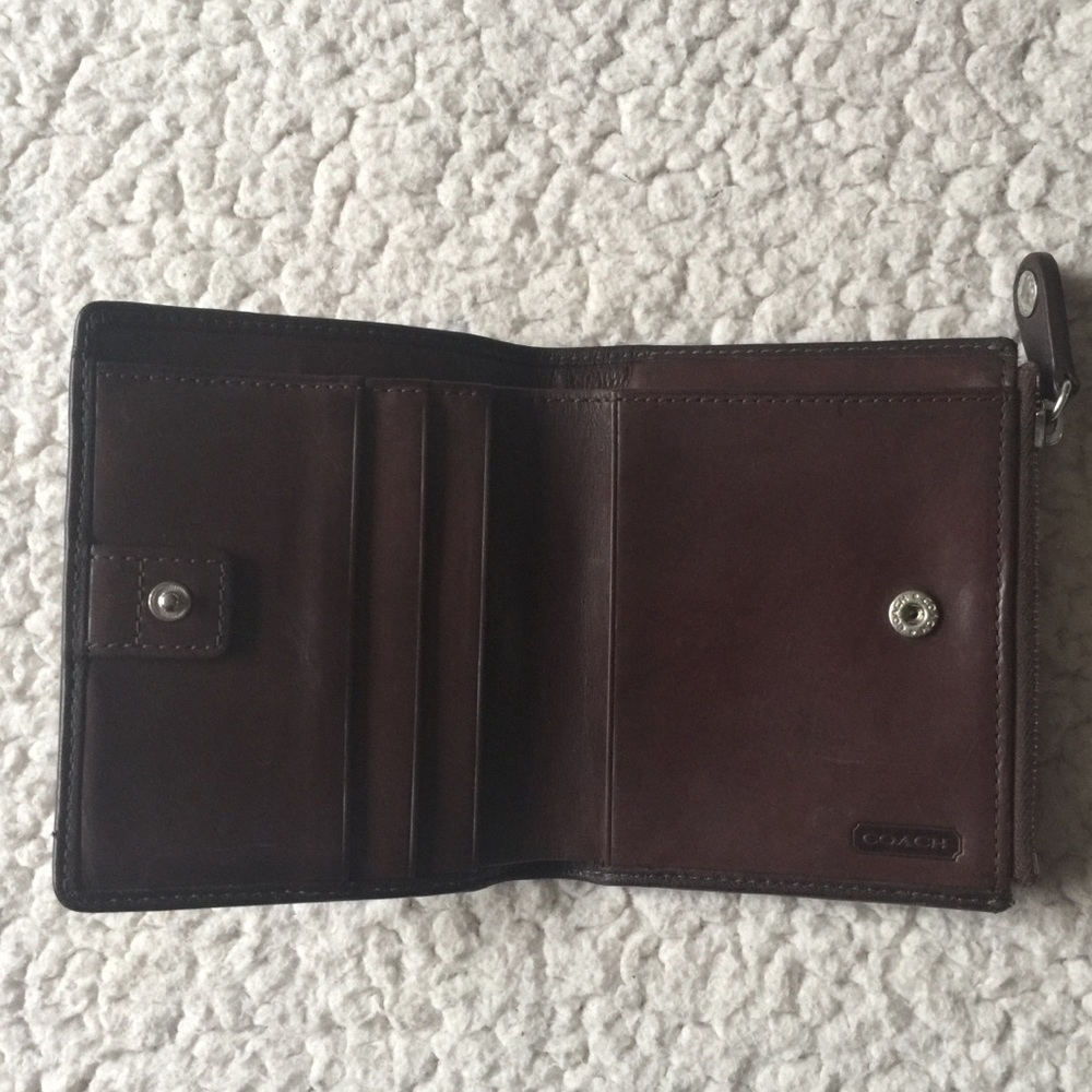 Coach brown wallet